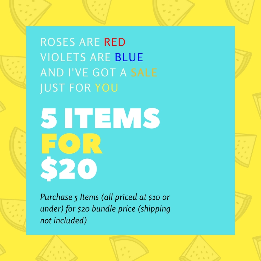 5 Items for $20